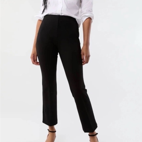 ANN MASHBURN Pants - ANN MASHBURN Faye Black Straight Leg Pants